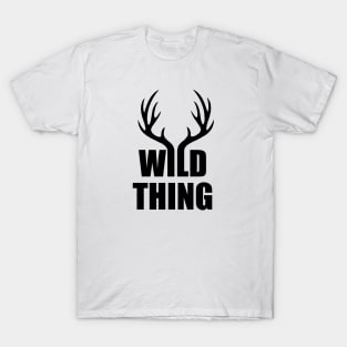 wild thing black T-Shirt